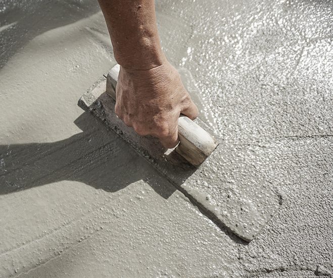 construction - plasterer concrete